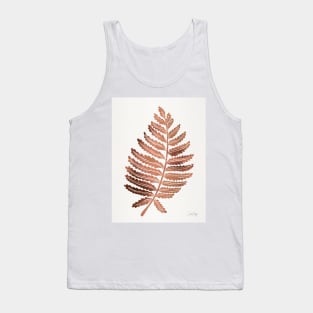 fern leaf rose gold Tank Top